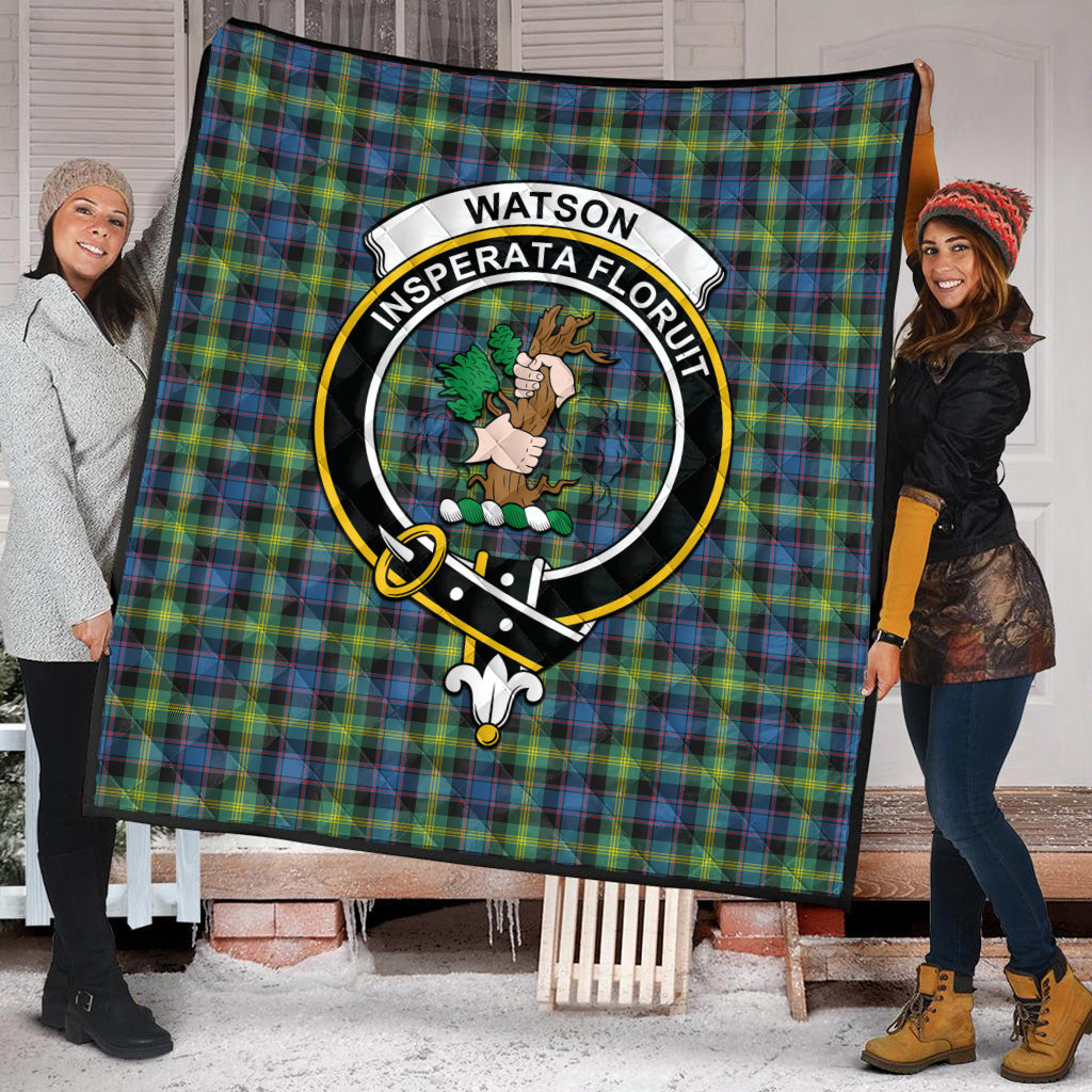 watson-ancient-tartan-quilt-with-family-crest