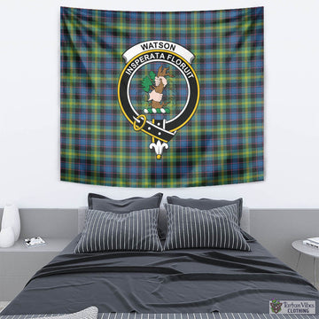 Watson Ancient Tartan Tapestry Wall Hanging and Home Decor for Room with Family Crest