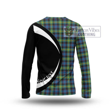 Watson Ancient Tartan Long Sleeve T-Shirt with Family Crest Circle Style