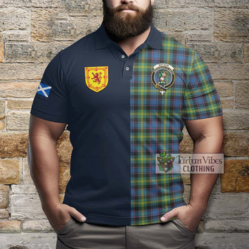 Watson Ancient Tartan Polo Shirt Alba with Scottish Lion Royal Arm Half Style