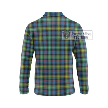 Watson Ancient Tartan Long Sleeve Polo Shirt with Family Crest DNA In Me Style