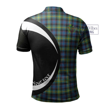 Watson Ancient Tartan Men's Polo Shirt with Family Crest Circle Style