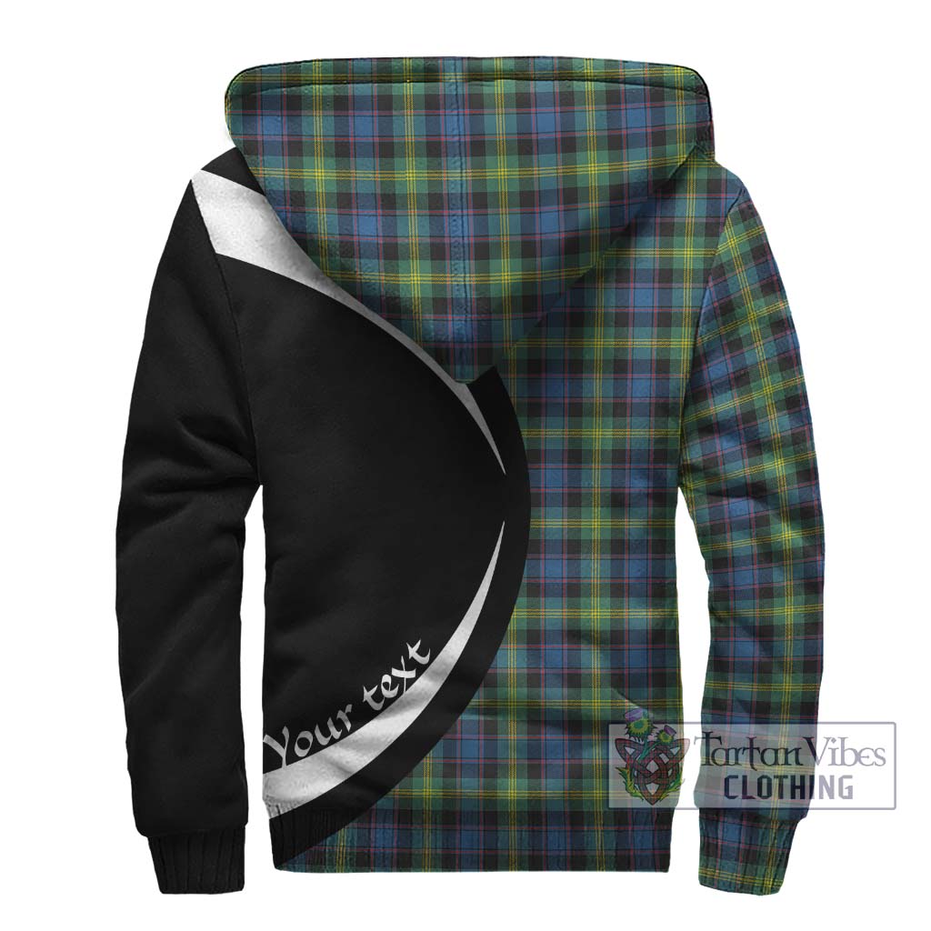 Watson Ancient Tartan Sherpa Hoodie with Family Crest Circle Style - Tartan Vibes Clothing