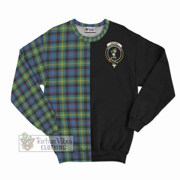 Watson Ancient Tartan Sweatshirt with Family Crest and Half Of Me Style