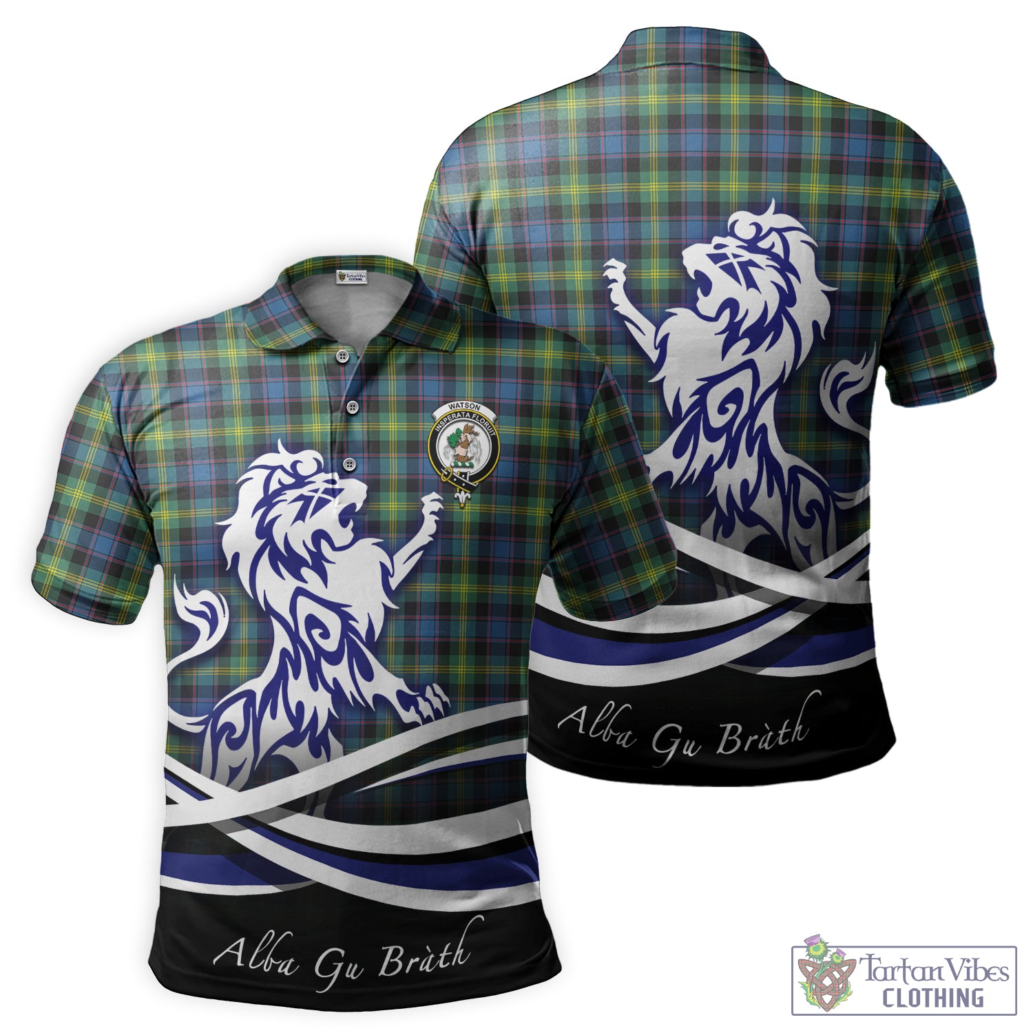 watson-ancient-tartan-polo-shirt-with-alba-gu-brath-regal-lion-emblem