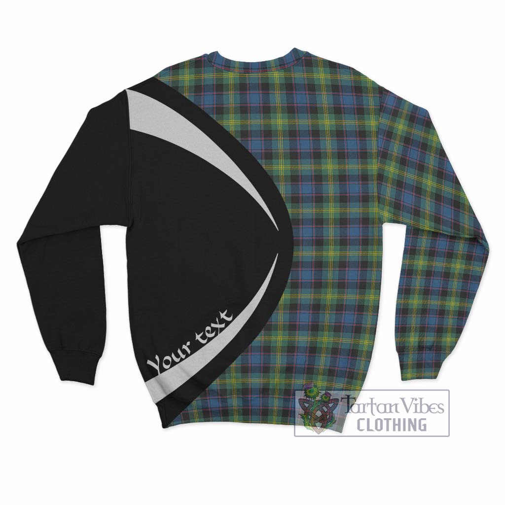 Watson Ancient Tartan Sweatshirt with Family Crest Circle Style - Tartan Vibes Clothing