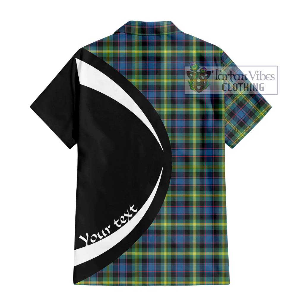 Tartan Vibes Clothing Watson Ancient Tartan Short Sleeve Button Up with Family Crest Circle Style