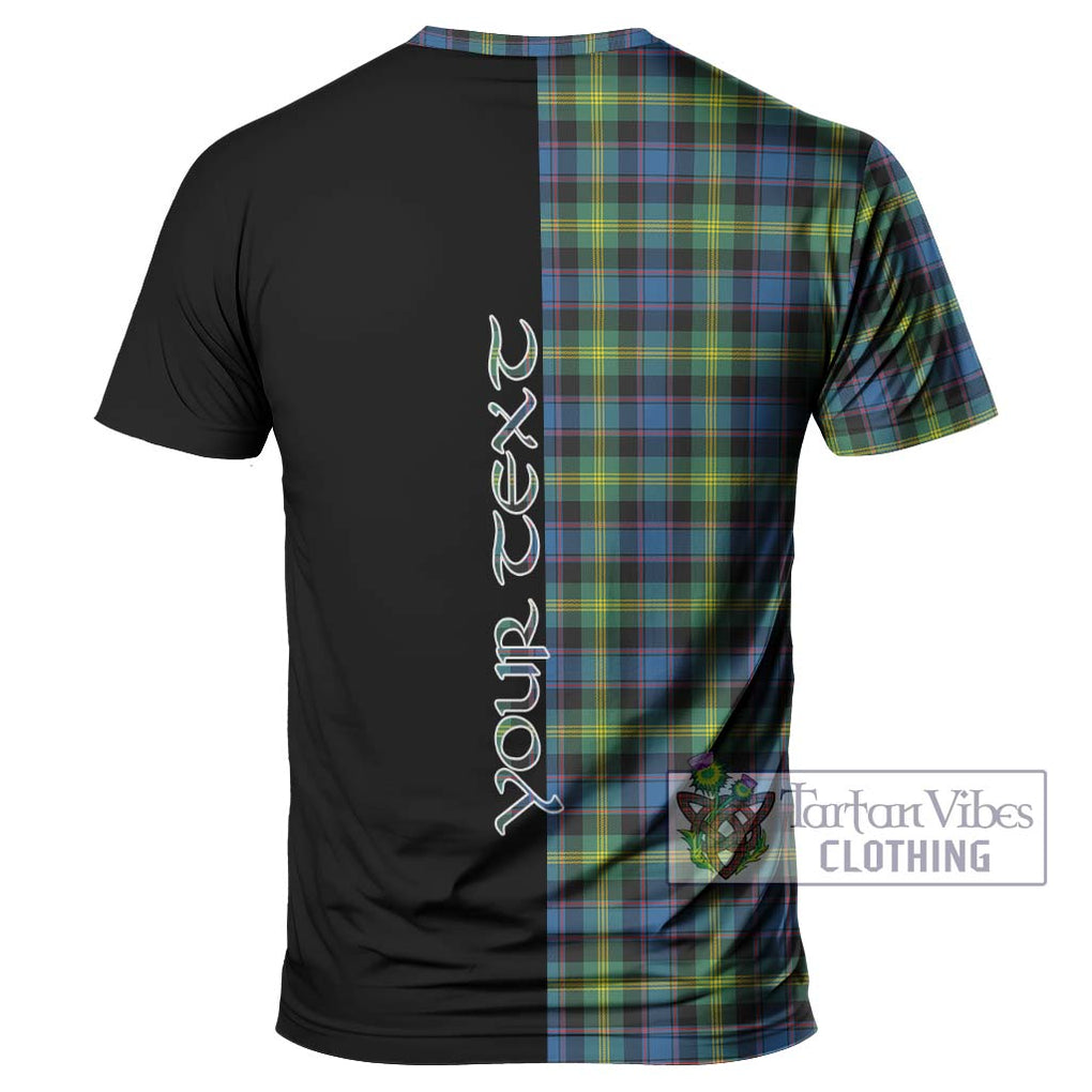 Watson Ancient Tartan T-Shirt with Family Crest and Half Of Me Style - Tartanvibesclothing Shop