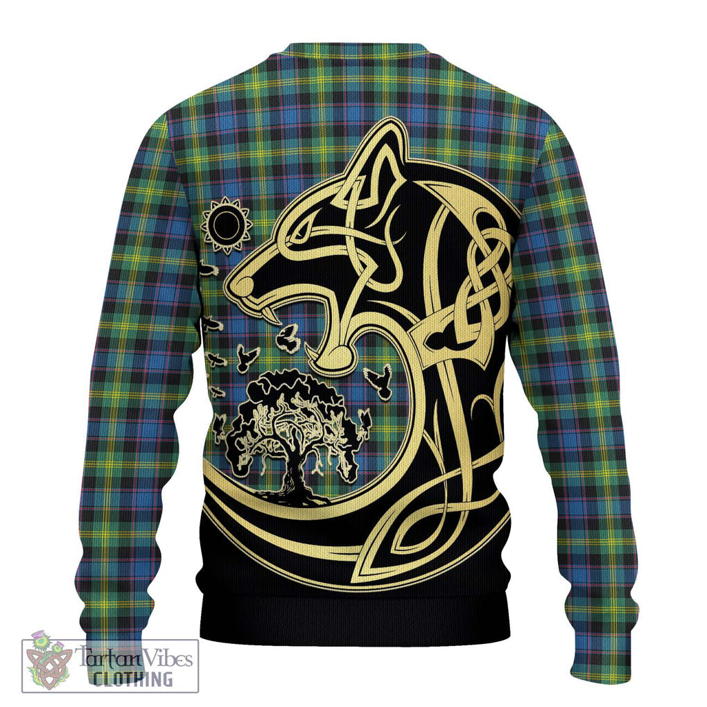 Watson Ancient Tartan Knitted Sweater with Family Crest Celtic Wolf Style - Tartan Vibes Clothing