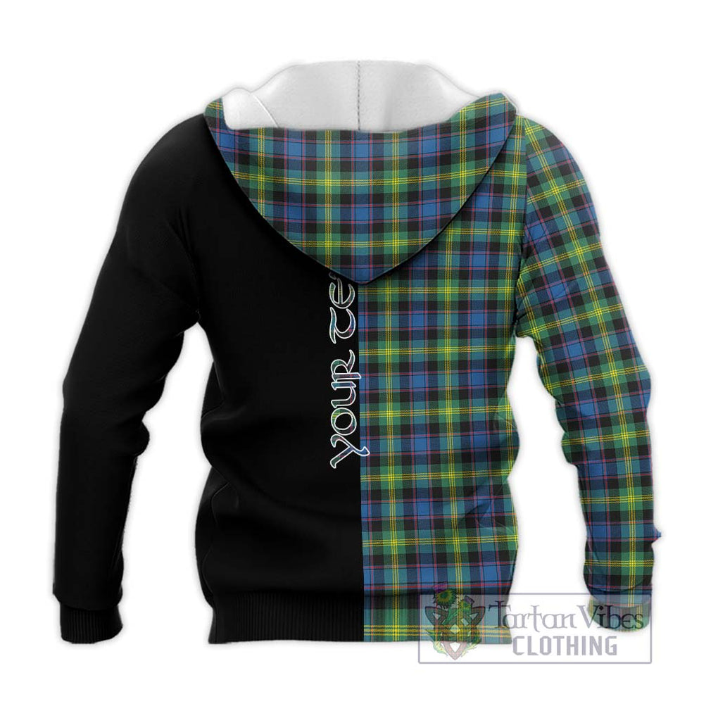 Watson Ancient Tartan Knitted Hoodie with Family Crest and Half Of Me Style - Tartanvibesclothing Shop