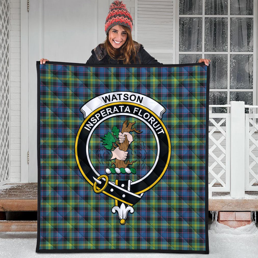 watson-ancient-tartan-quilt-with-family-crest