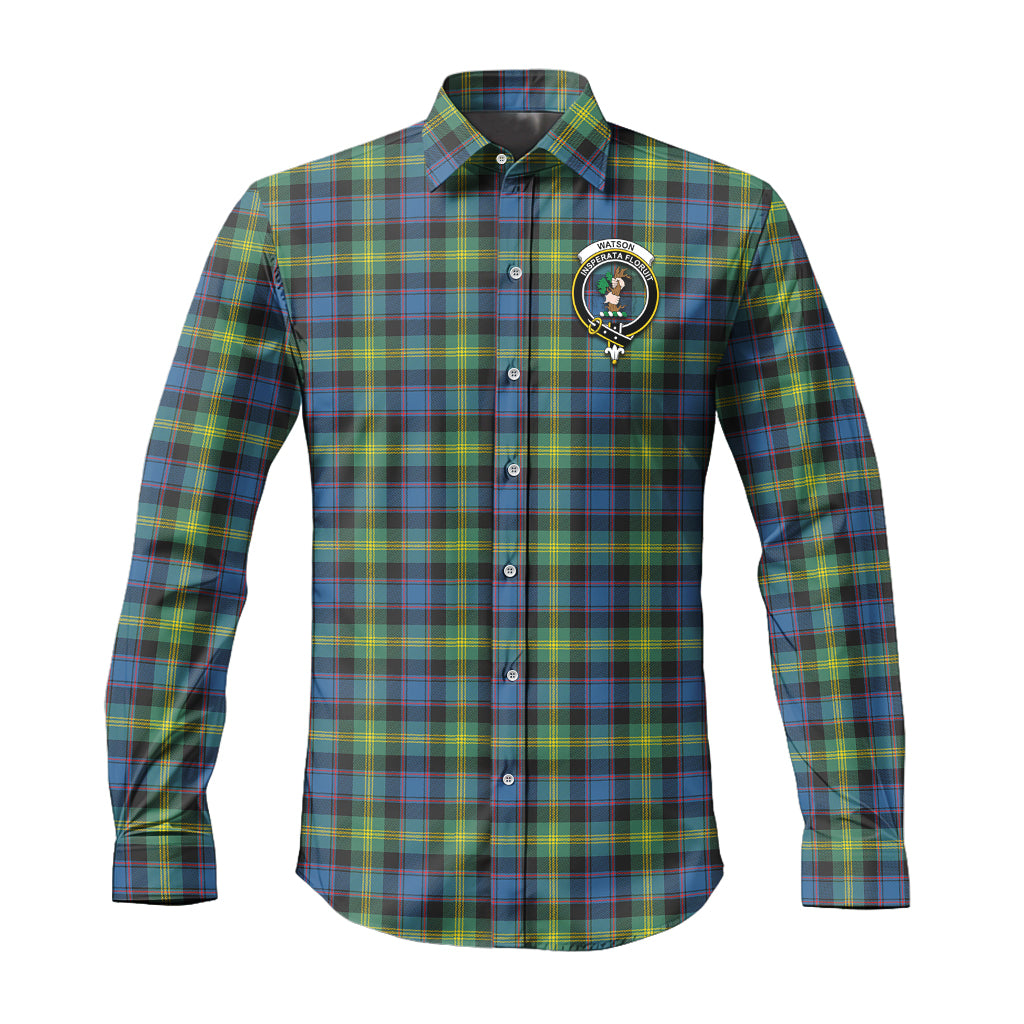 watson-ancient-tartan-long-sleeve-button-up-shirt-with-family-crest