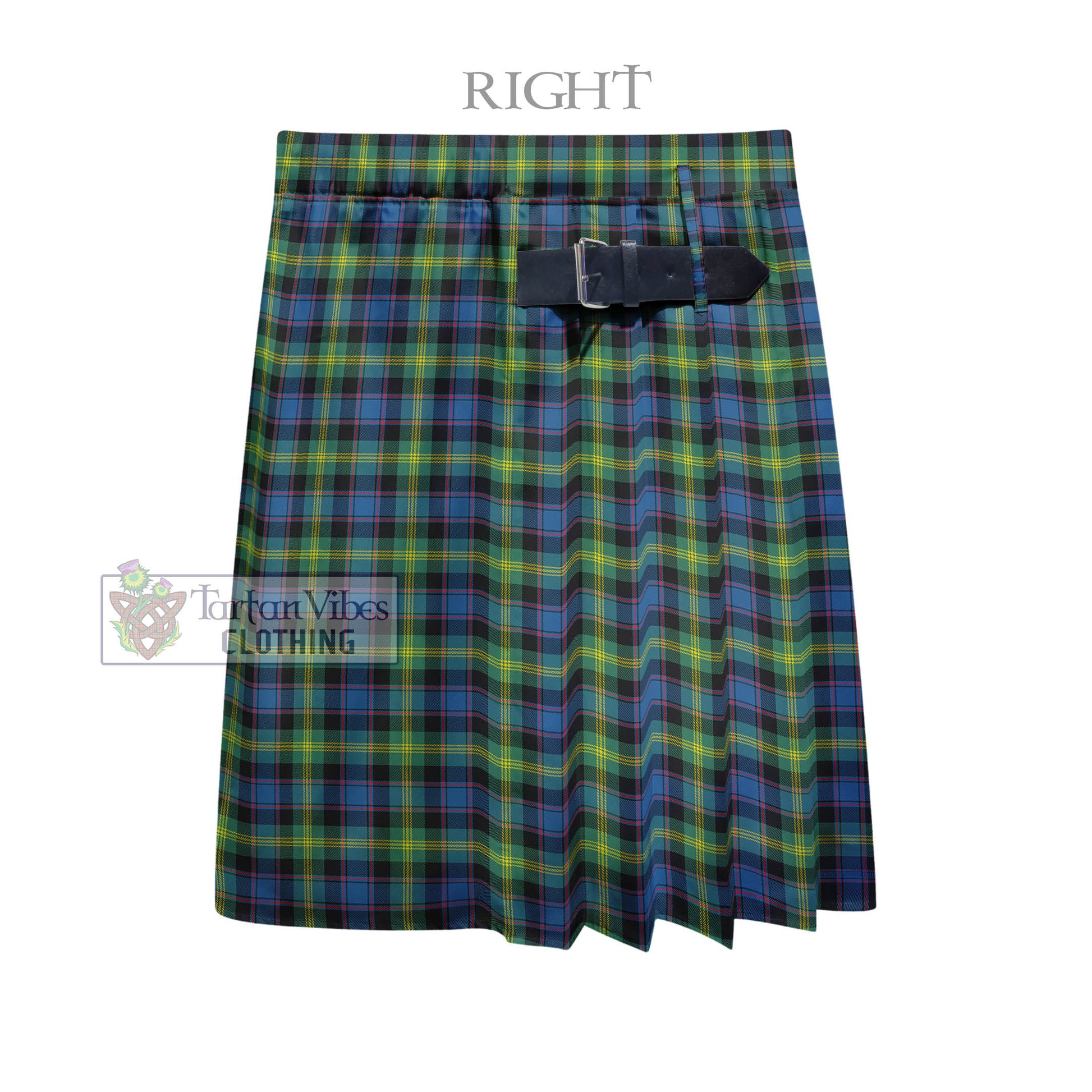 Tartan Vibes Clothing Watson Ancient Tartan Men's Pleated Skirt - Fashion Casual Retro Scottish Style