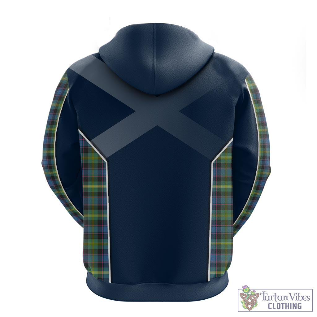 Tartan Vibes Clothing Watson Ancient Tartan Hoodie with Family Crest and Scottish Thistle Vibes Sport Style