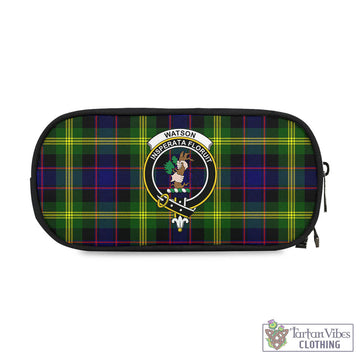 Watson Modern Tartan Pen and Pencil Case with Family Crest