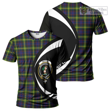 Watson Modern Tartan T-Shirt with Family Crest Circle Style