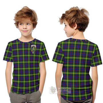 Watson Modern Tartan Kid T-Shirt with Family Crest