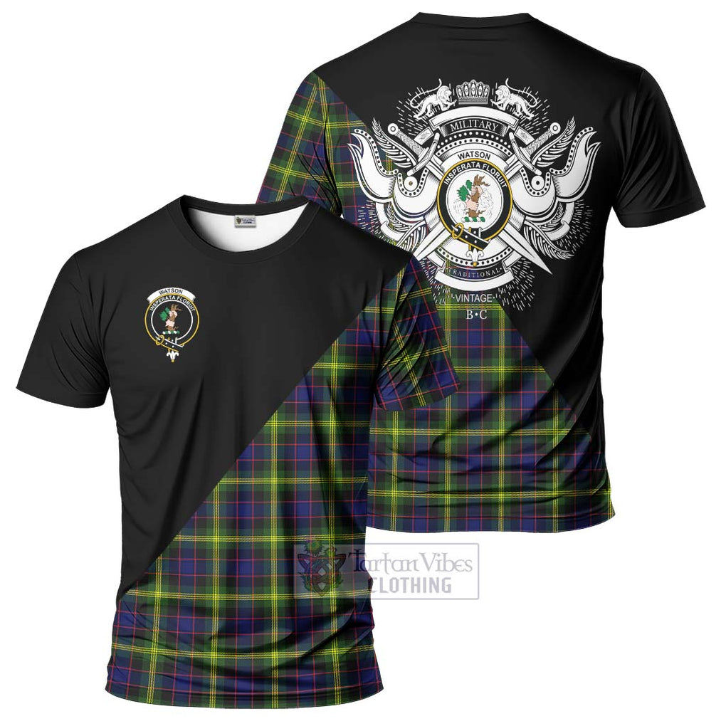 Watson Modern Tartan T-Shirt with Family Crest and Military Logo Style Kid's Shirt - Tartanvibesclothing Shop