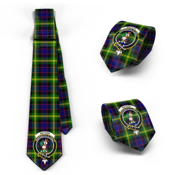 Watson Modern Tartan Classic Necktie with Family Crest