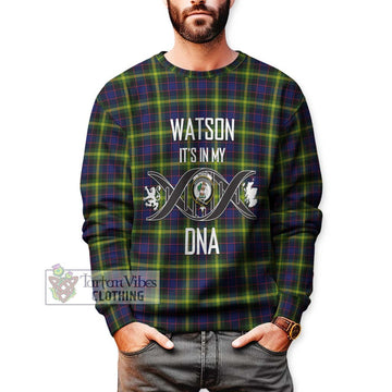 Watson Modern Tartan Sweatshirt with Family Crest DNA In Me Style