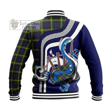 Watson Modern Tartan Baseball Jacket with Epic Bagpipe Style