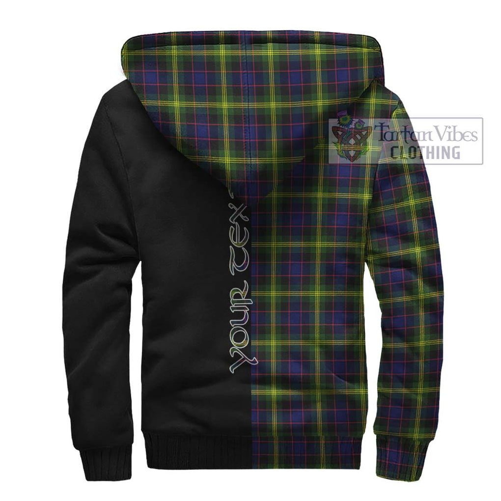 Watson Modern Tartan Sherpa Hoodie with Family Crest and Half Of Me Style - Tartanvibesclothing Shop