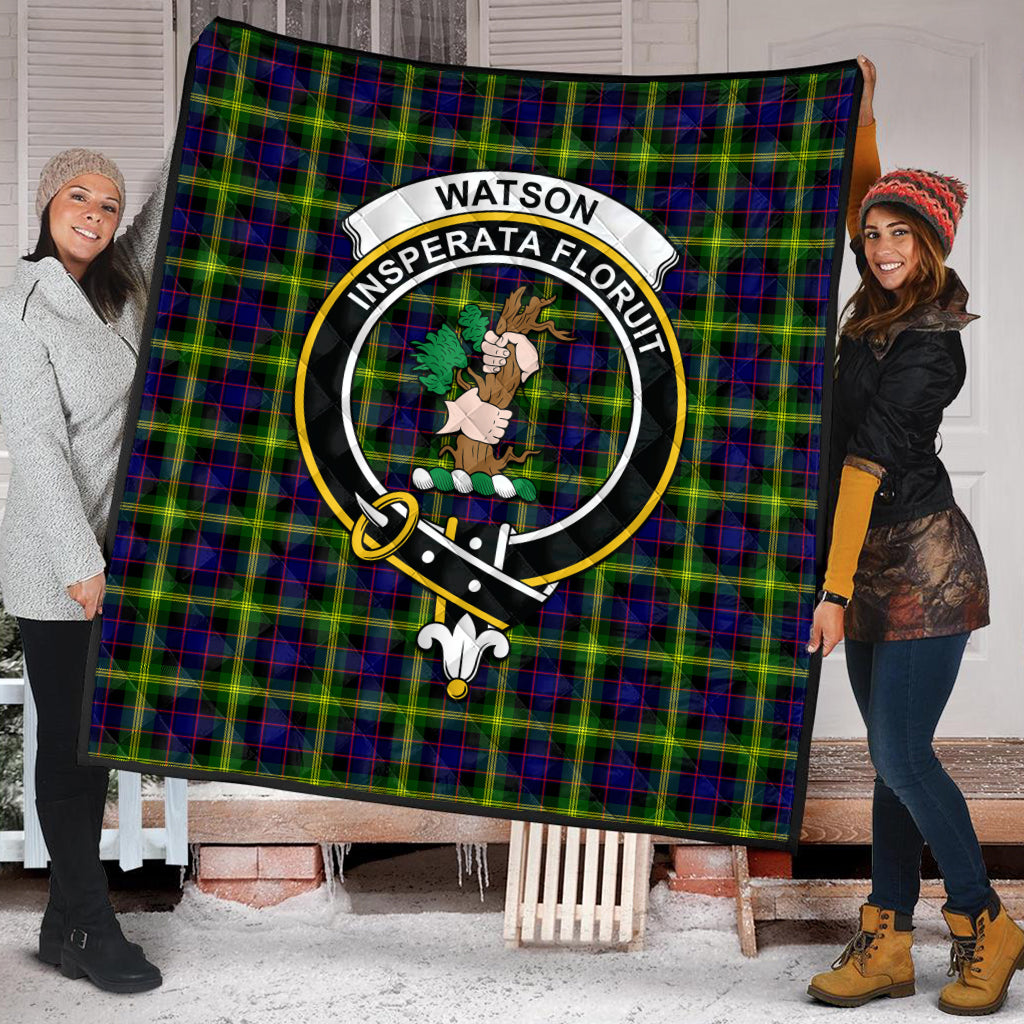 watson-modern-tartan-quilt-with-family-crest