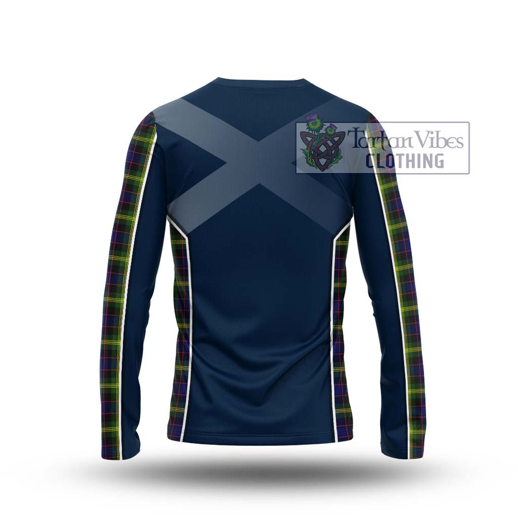 Watson Modern Tartan Long Sleeve T-Shirt with Family Crest and Lion Rampant Vibes Sport Style - Tartan Vibes Clothing