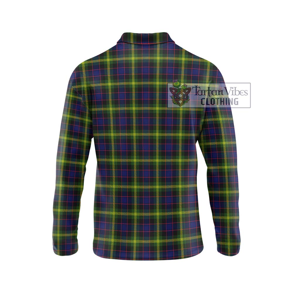 Watson Modern Tartan Long Sleeve Polo Shirt with Family Crest DNA In Me Style - Tartanvibesclothing Shop