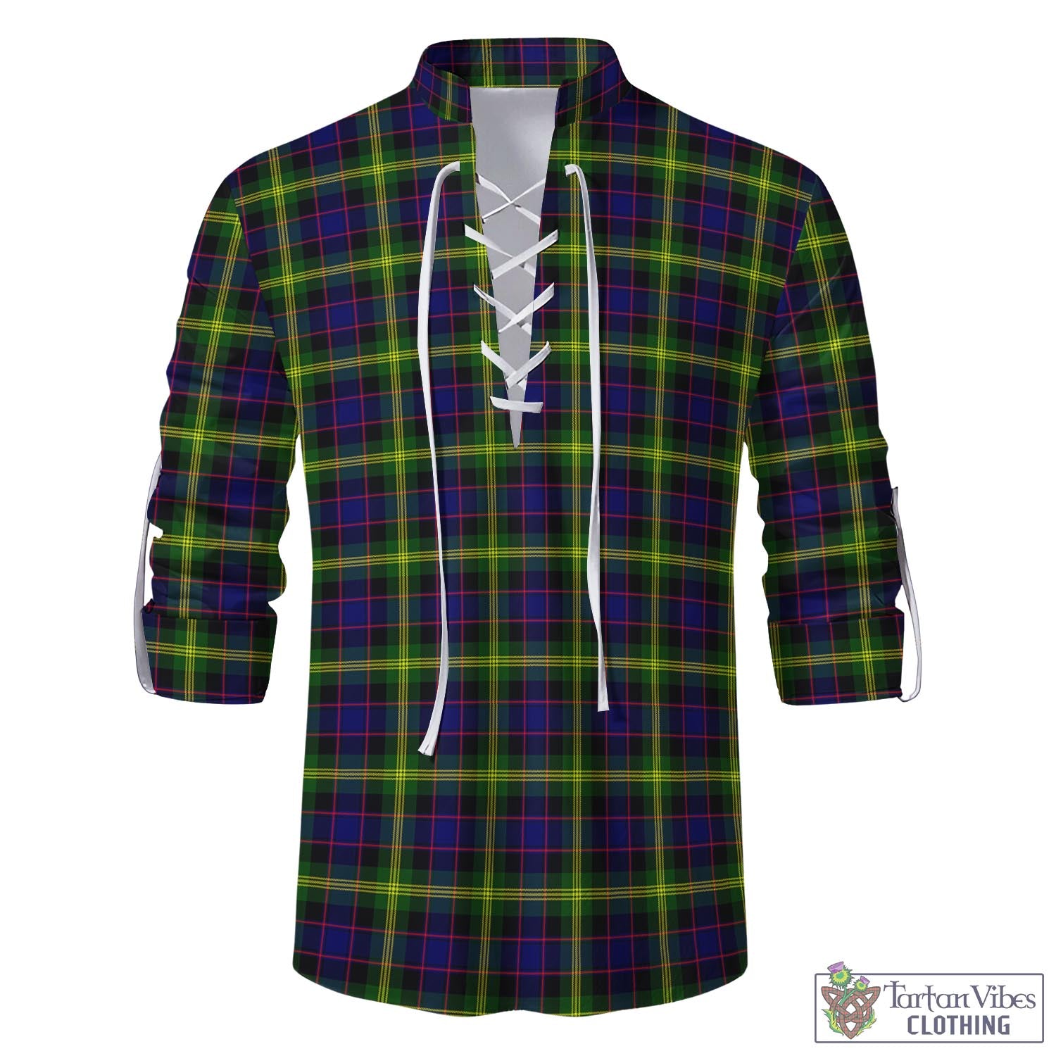 Tartan Vibes Clothing Watson Modern Tartan Men's Scottish Traditional Jacobite Ghillie Kilt Shirt