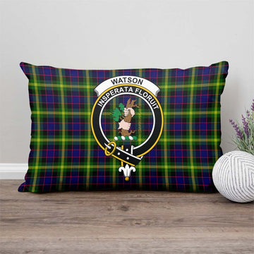 Watson Modern Tartan Pillow Cover with Family Crest