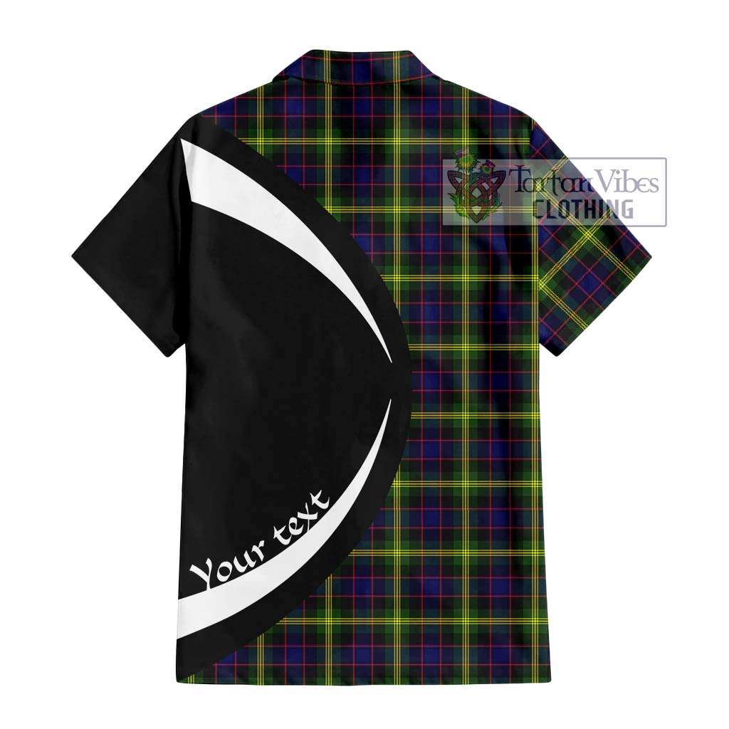 Tartan Vibes Clothing Watson Modern Tartan Short Sleeve Button Up with Family Crest Circle Style