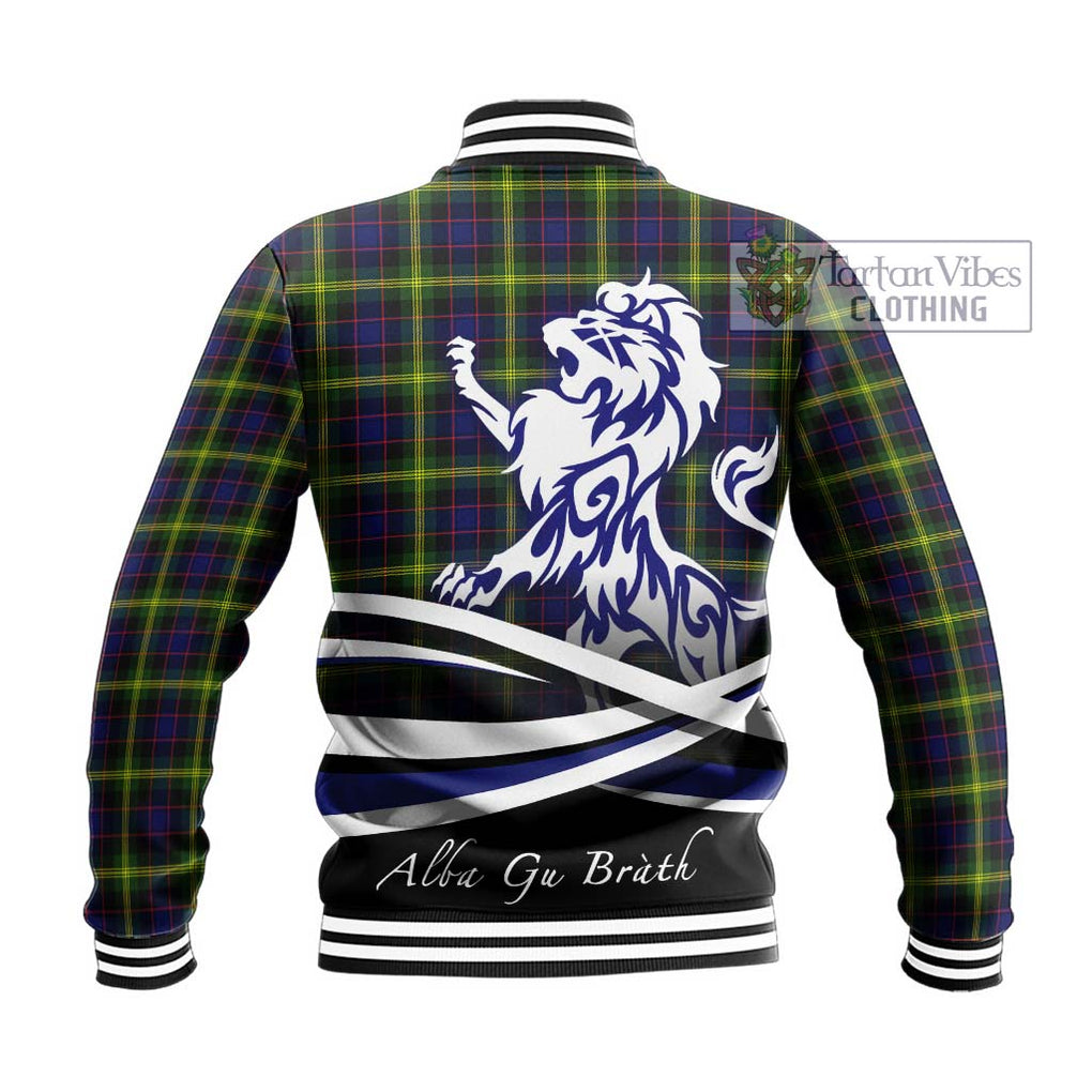 Watson Modern Tartan Baseball Jacket with Alba Gu Brath Regal Lion Emblem - Tartanvibesclothing Shop