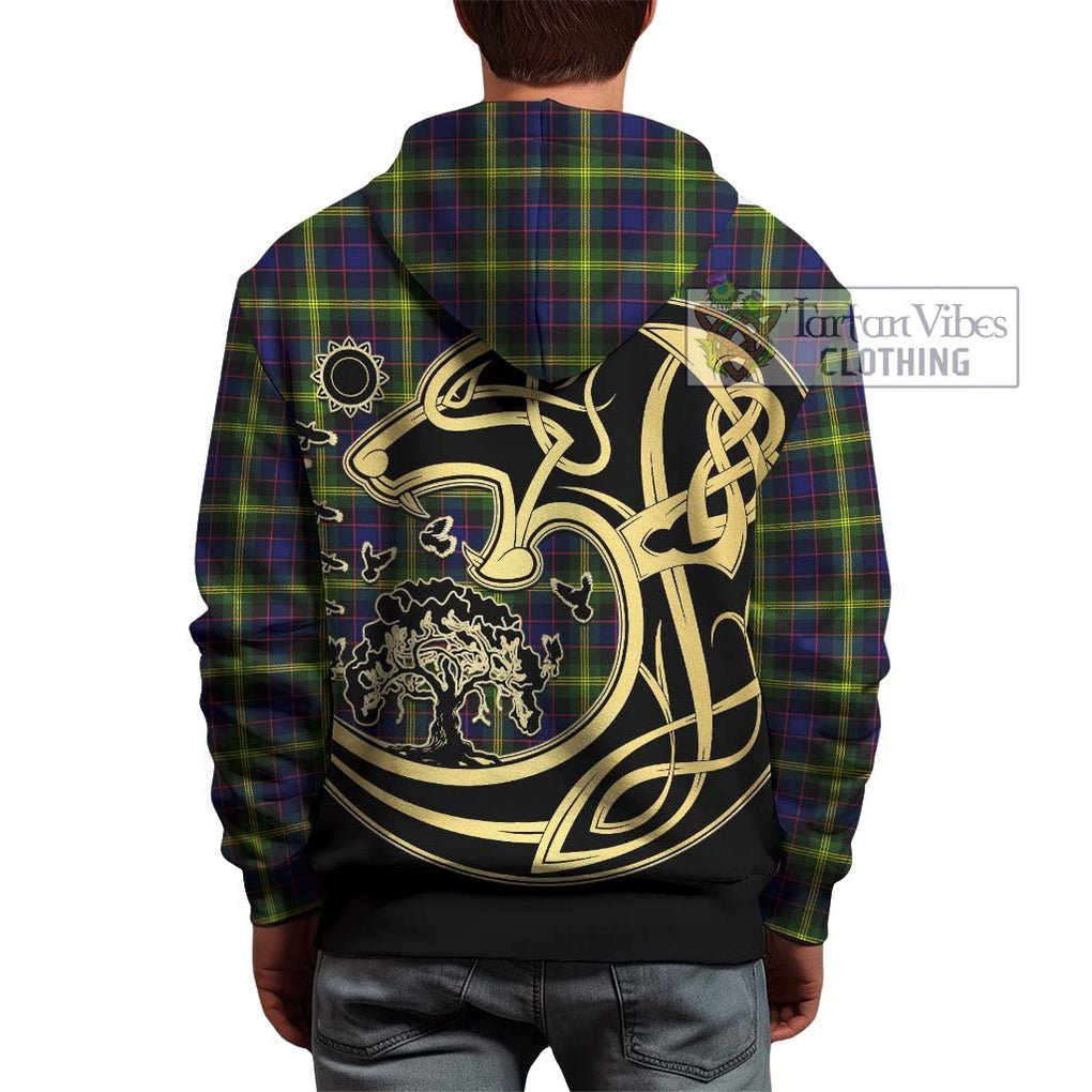 Watson Modern Tartan Hoodie with Family Crest Celtic Wolf Style - Tartan Vibes Clothing