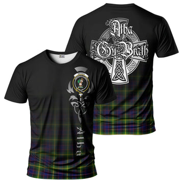 Watson Modern Tartan T-Shirt Featuring Alba Gu Brath Family Crest Celtic Inspired