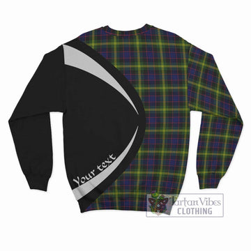 Watson Modern Tartan Sweatshirt with Family Crest Circle Style