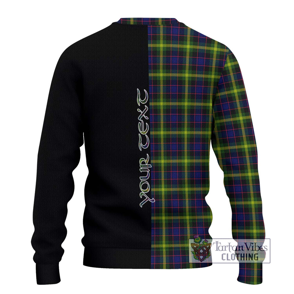 Watson Modern Tartan Knitted Sweater with Family Crest and Half Of Me Style - Tartanvibesclothing Shop