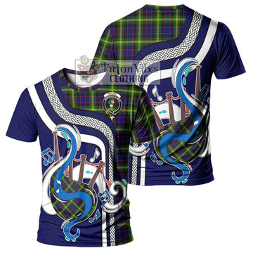 Watson Modern Tartan T-Shirt with Epic Bagpipe Style