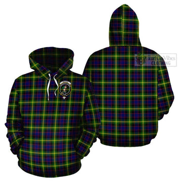 Watson Modern Tartan Cotton Hoodie with Family Crest