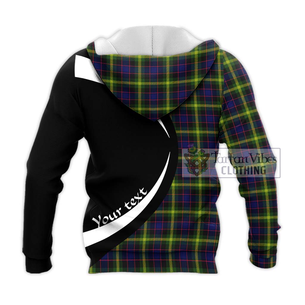 Watson Modern Tartan Knitted Hoodie with Family Crest Circle Style - Tartan Vibes Clothing