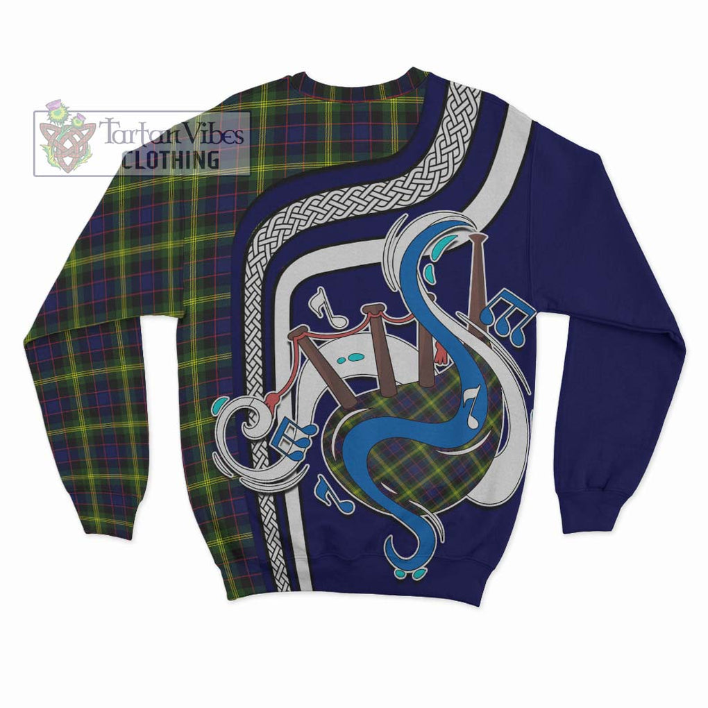 Tartan Vibes Clothing Watson Modern Tartan Sweatshirt with Epic Bagpipe Style