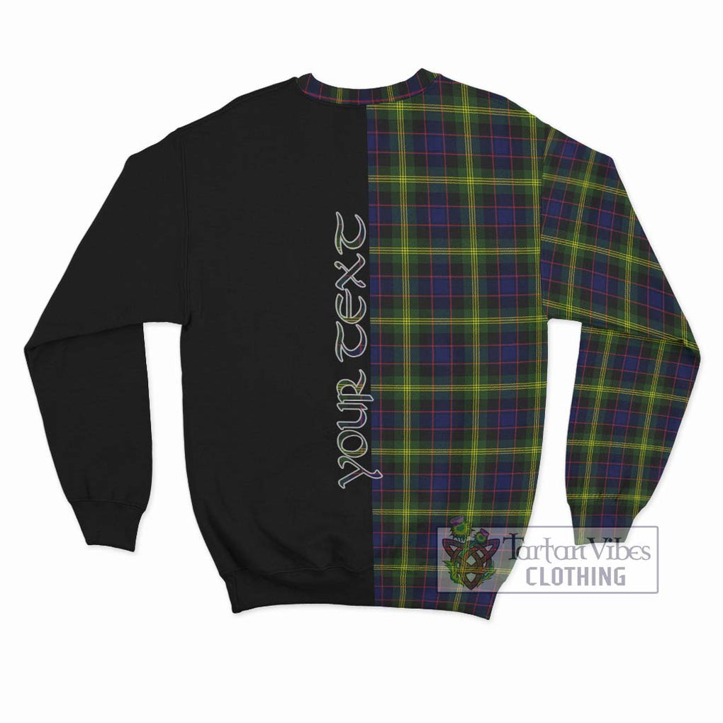 Watson Modern Tartan Sweatshirt with Family Crest and Half Of Me Style - Tartanvibesclothing Shop