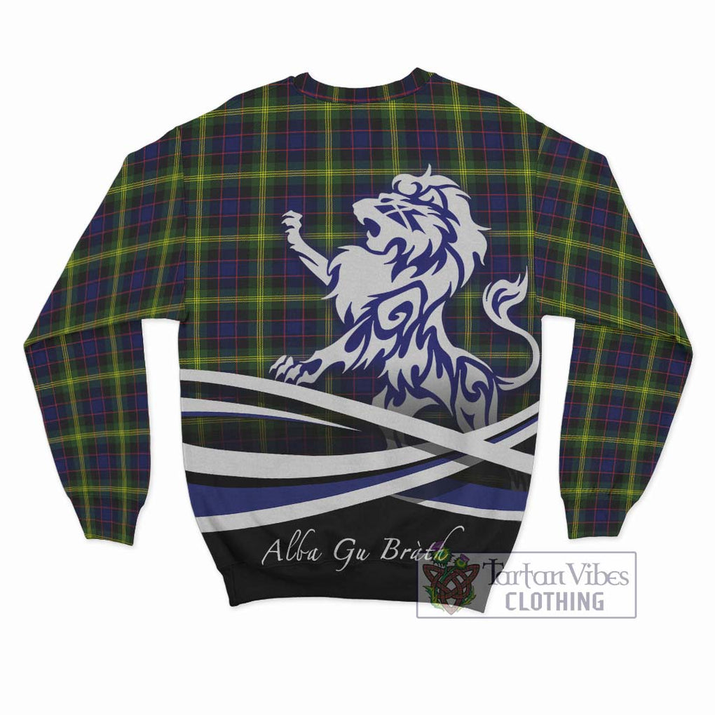 Watson Modern Tartan Sweatshirt with Alba Gu Brath Regal Lion Emblem - Tartanvibesclothing Shop