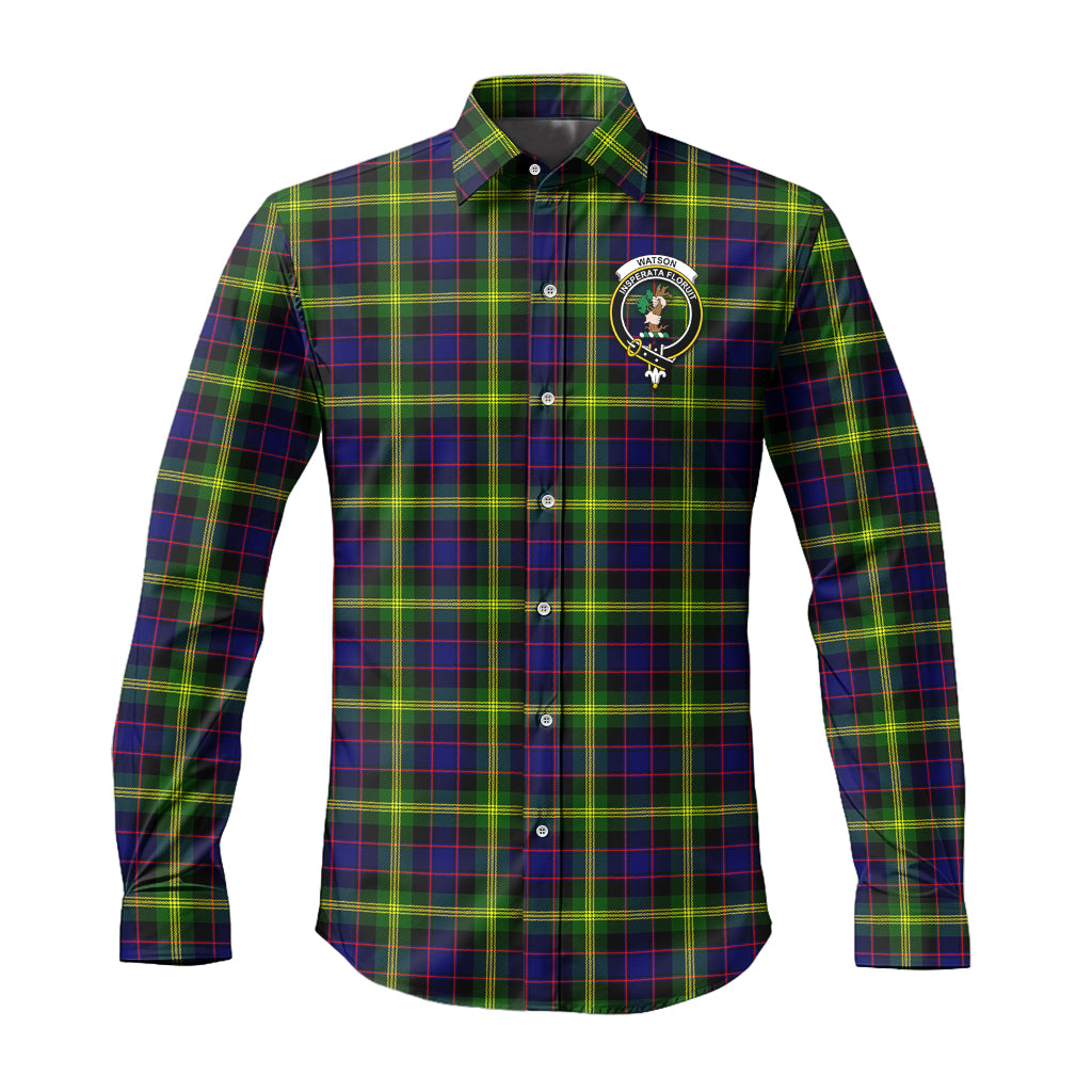 watson-modern-tartan-long-sleeve-button-up-shirt-with-family-crest