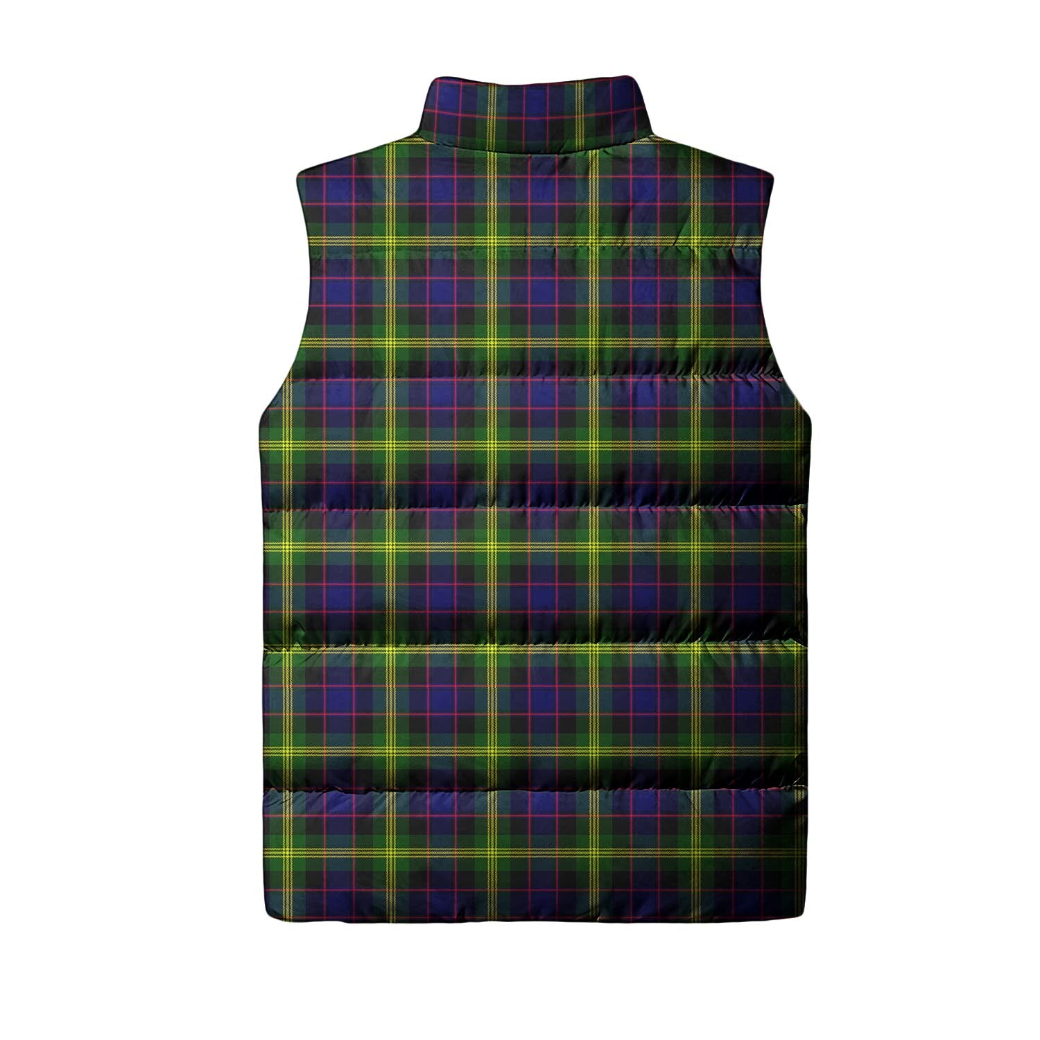 Watson Modern Tartan Sleeveless Puffer Jacket with Family Crest - Tartanvibesclothing