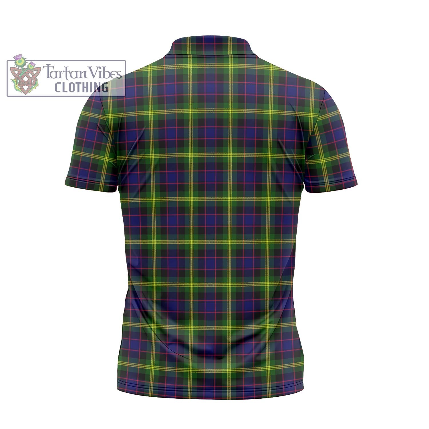 Tartan Vibes Clothing Watson Modern Tartan Zipper Polo Shirt with Family Crest