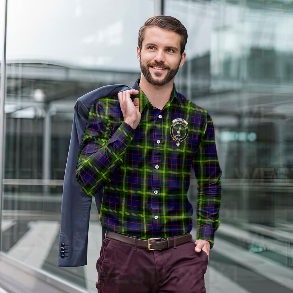 watson-modern-tartan-long-sleeve-button-up-shirt-with-family-crest