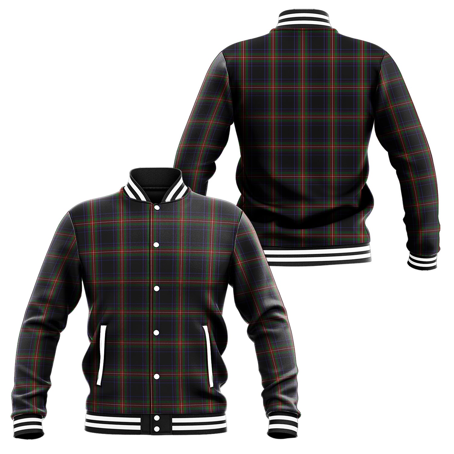 Watt Tartan Baseball Jacket Unisex - Tartan Vibes Clothing