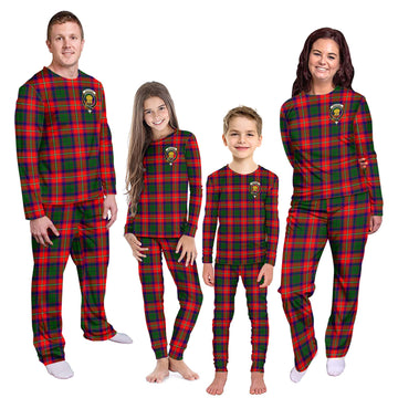 Wauchope Tartan Pajamas Family Set with Family Crest