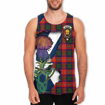 Wauchope Tartan Family Crest Men's Tank Top Scottish Thistle Celtic Inspired Men - Tartan Vibes Clothing